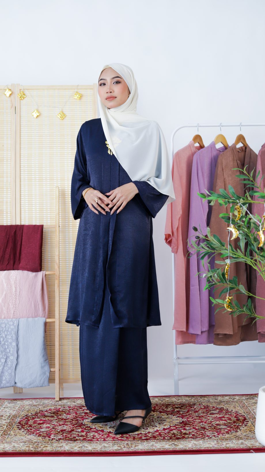 Kebaya - Navy Blue