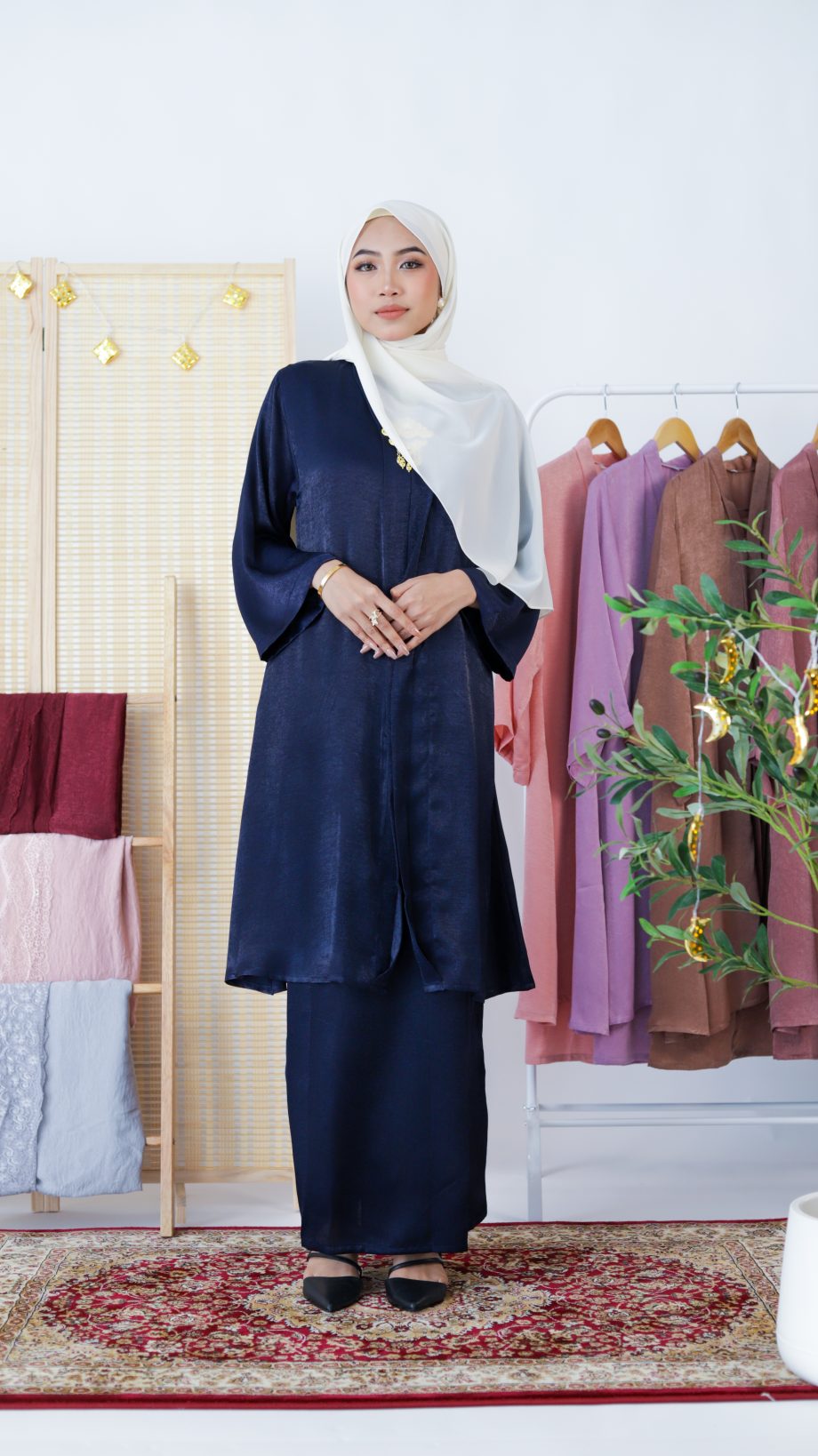 Kebaya - Navy Blue